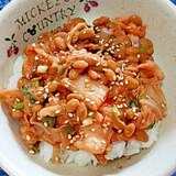 納豆の食べ方-キムチ＆ザーサイ♪